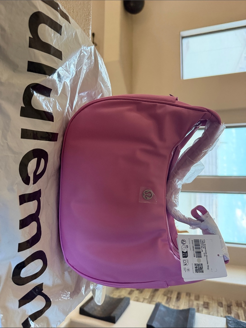 Pink Ladies' Crossbody Shoulder Bag - Pink